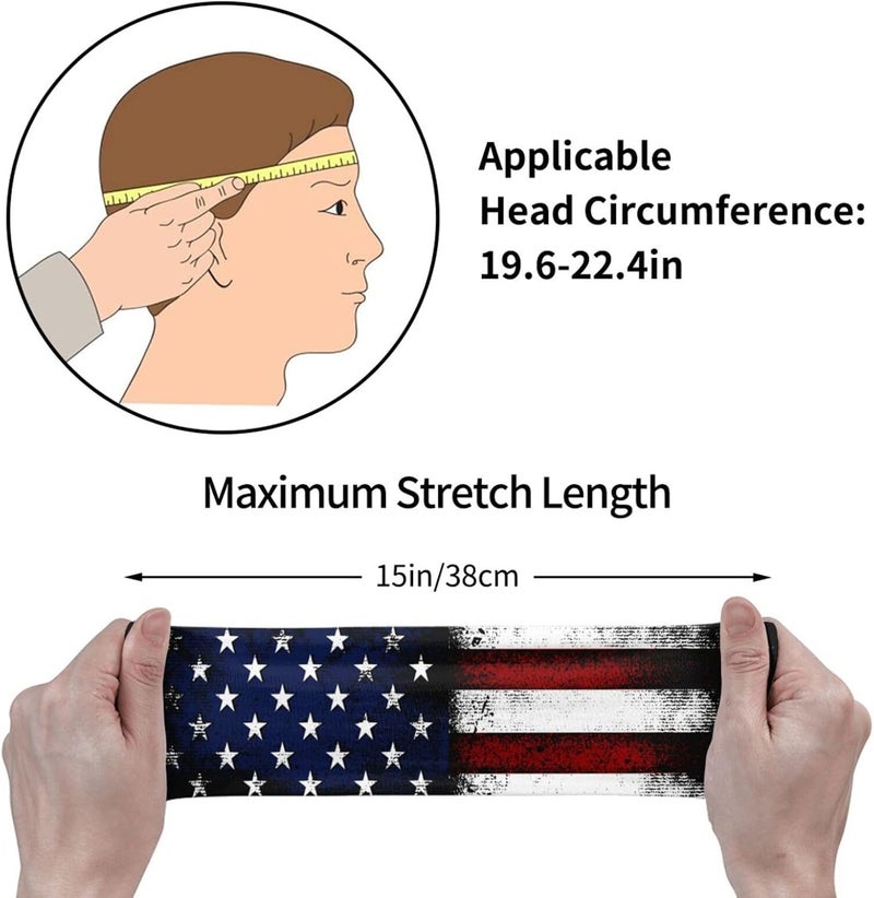 bassyil Sports Headband Moisture Wicking Sweatband for Men Women Running Cycling Yoga Fitness Workout - Image 4